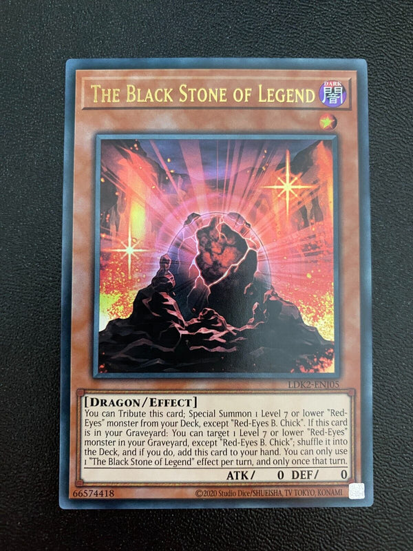 Yugioh The Black Stone of Legend LDK2-ENJ05 Ultra Rare Unlimited Edition NM