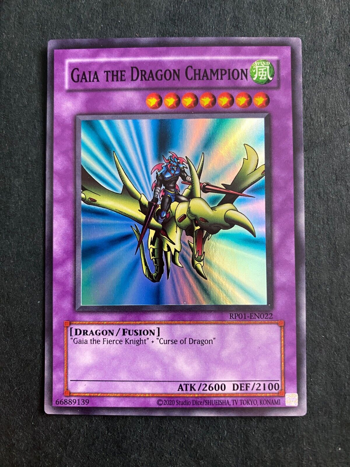 Yugioh Gaia the Dragon Champion RP01-EN022 Super Rare Retro Pack Reprint NM