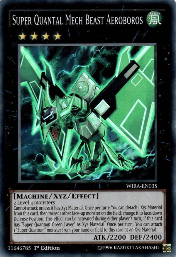 Yugioh Super Quantal Mech Beast Aeroboros WIRA-EN035 Super Rare 1st Edition LP