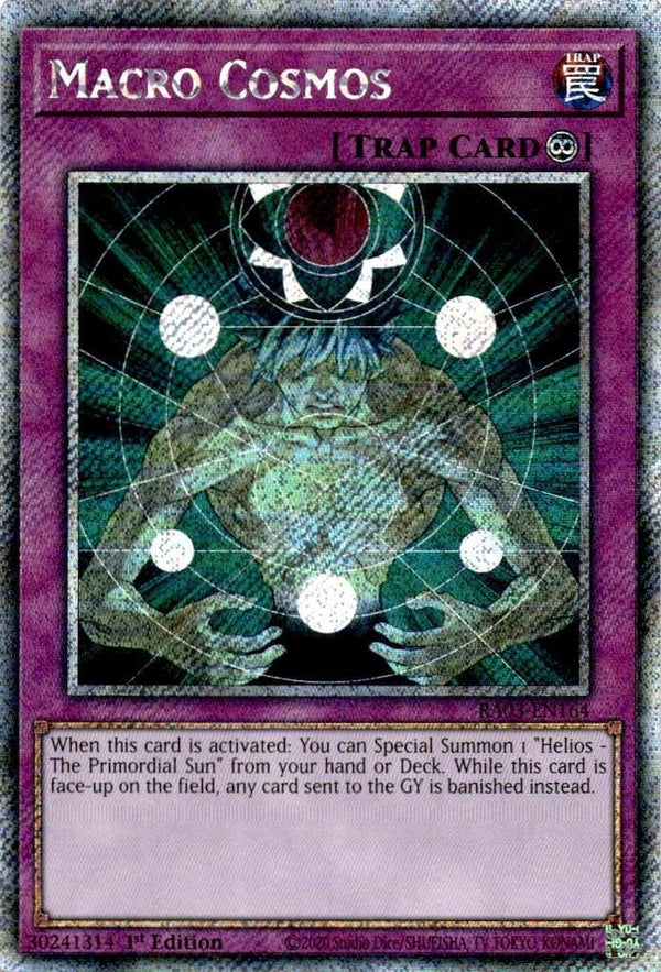 Yugioh Macro Cosmos RA03-EN164 Platinum Secret Rare 1st Edition NM