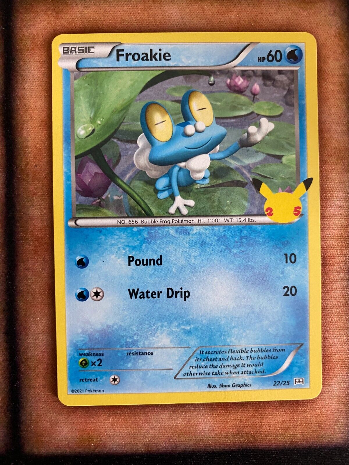 Pokemon Froakie 22/25 Mcdonalds 2021 Non Holo NM/MINT