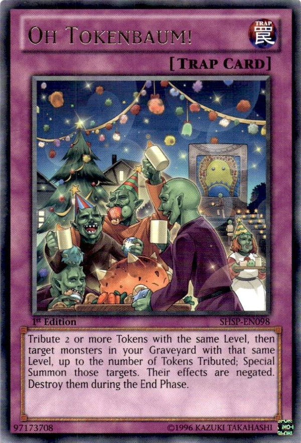 Yugioh Oh Tokenbaum SHSP-EN098 Rare 1st Edition LP