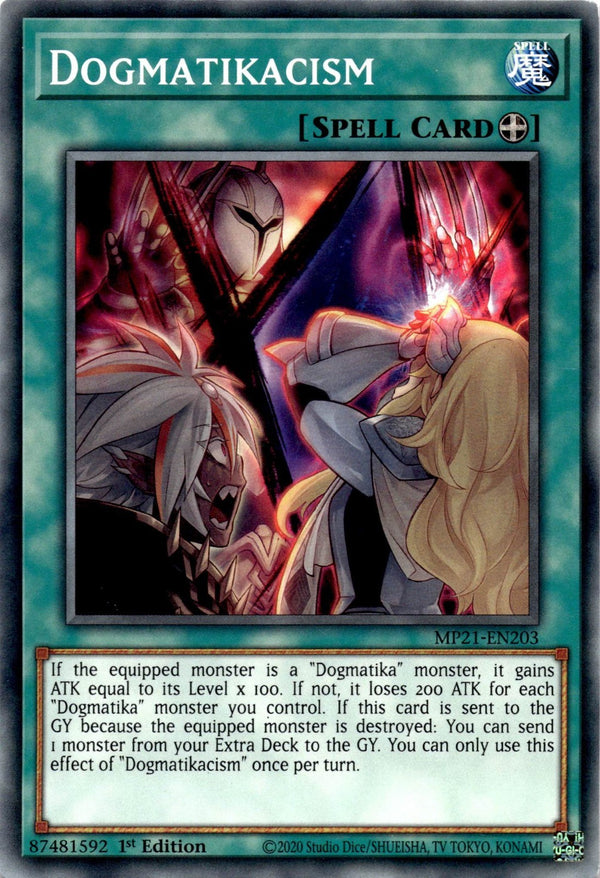 Yugioh Dogmatikacism MP21-EN203 Common 1st Edition NM