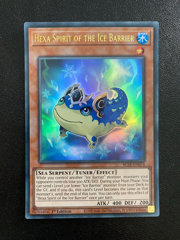 Yugioh Hexa Spirit of the Ice Barrier BLTR-EN074 Ultra Rare 1st Edition NM