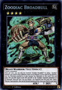 Yugioh Zoodiac Broadbull MP17-EN206 Secret Rare 1st Edition VLP/NM