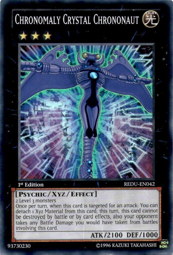 Yugioh Chronomaly Crystal Chrononaut REDU-EN042 Super Rare 1st Edition LP