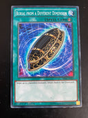 Yugioh Burial from a Different Dimension SR04-EN025 Common 1st Moderately Played