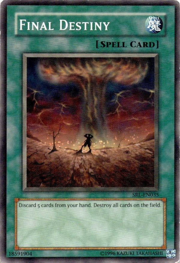 Yugioh Final Destiny SRL-EN035 Common (Original) Unlimited Edition LP