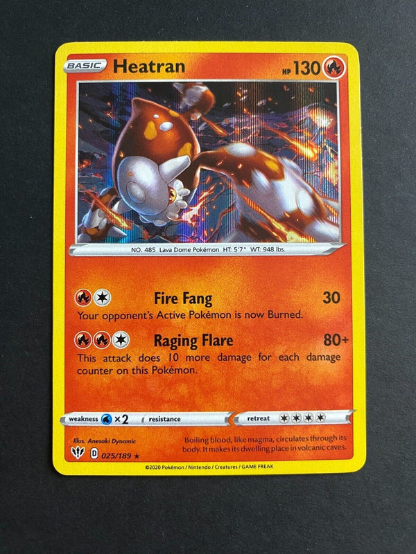 Pokemon Heatran V 025/189 Darkness Ablaze Holo LP