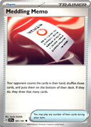 Pokemon Meddling Memo 181/191 Suring Sparks Non Holo NM