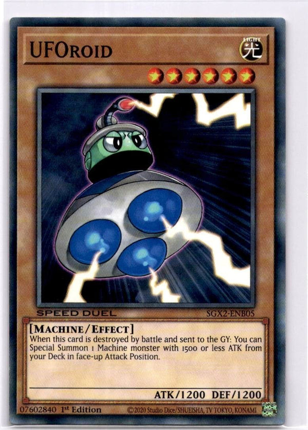 Yugioh UFOroid SGX2-ENB05 Common 1st Edition NM