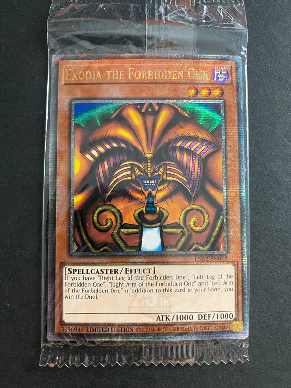 Yugioh Exodia the Forbidden One TN23-EN002 Quarter Century Rare Limited Ed NM