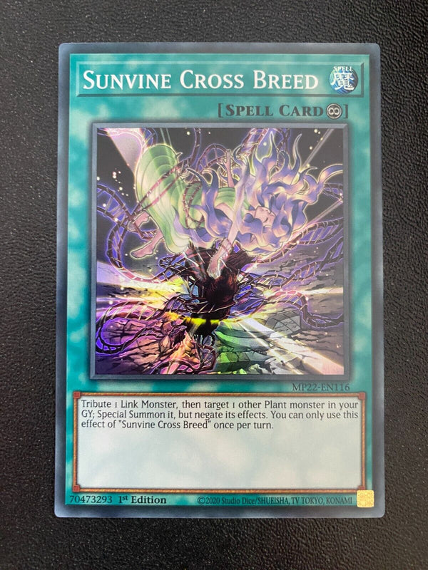 Yugioh Sunvine Cross Breed MP22-EN116 Super Rare 1st Edition NM/MINT