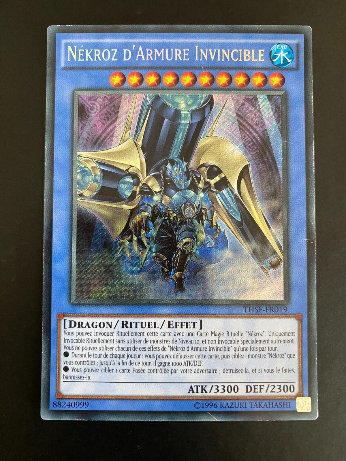 Yugioh Nekroz D'Armure Invincible THSF-FR019/THSF-EN019 French Secret Rare MP/LP