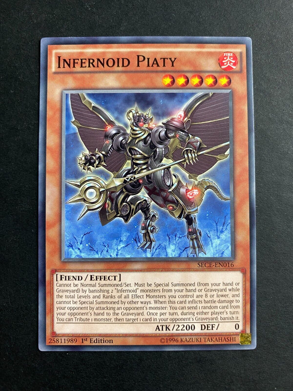 Yugioh Infernoid Piaty SECE-EN016 Common 1st Edition NM