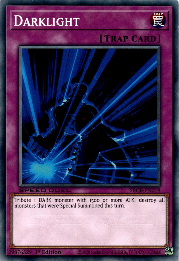 Yugioh Darklight SBCB-EN019 Speed Duel Common 1st Edition NM