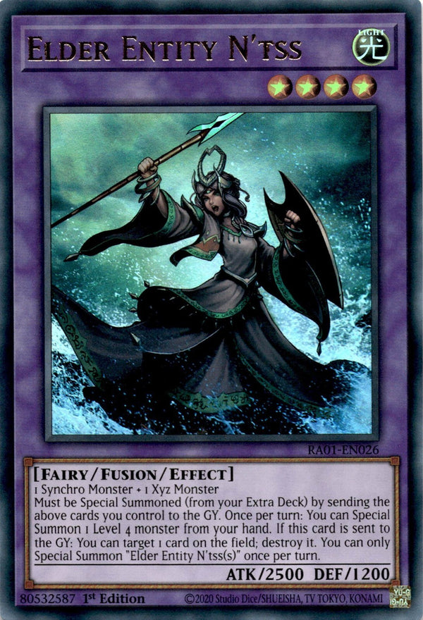 Yugioh Elder Entity N'tss RA01-EN026 Ultra Rare 1st Edition NM