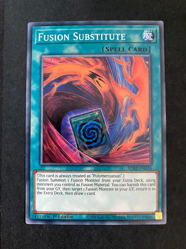 Yugioh Fusion Substitute SDAZ-EN026 Common 1st Edition NM