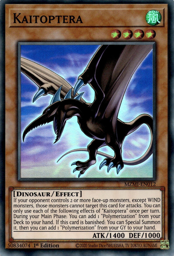 Yugioh Kaitoptera MZMI-EN012 Super Rare 1st Edition NM
