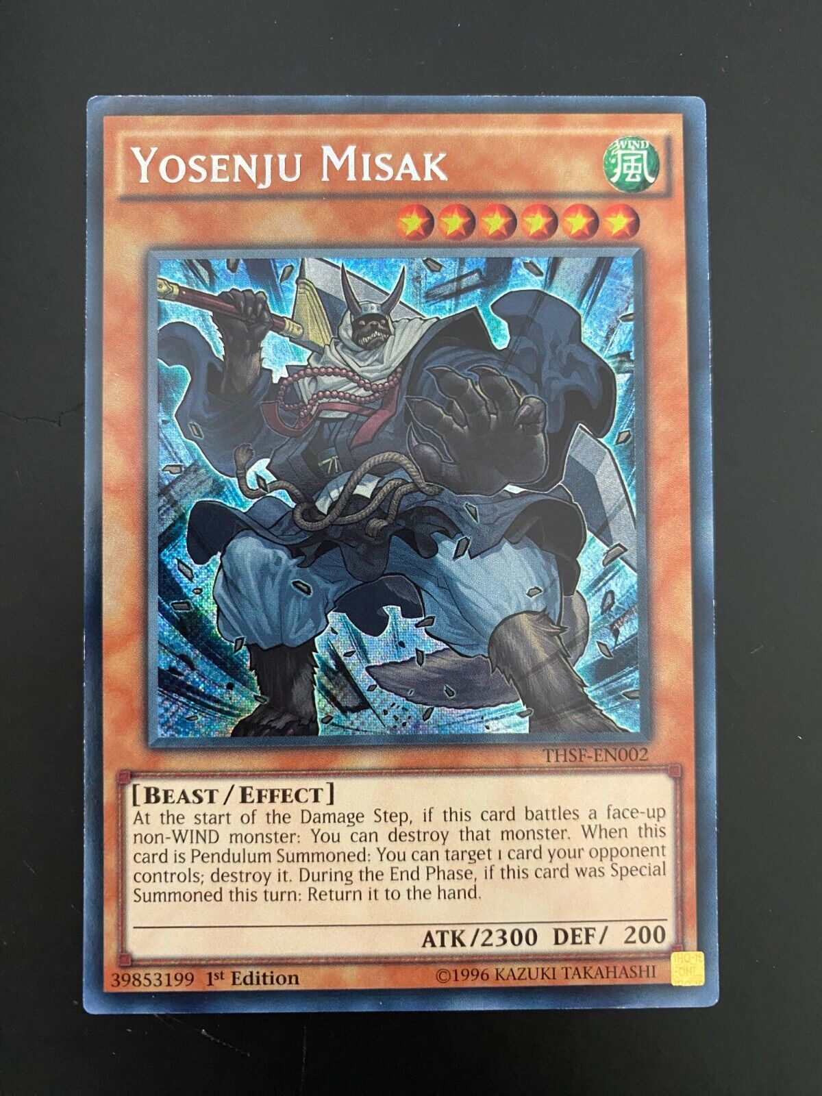 Yugioh Yosenju Misak THSF-EN002 Secret Rare 1st Edition MP/LP