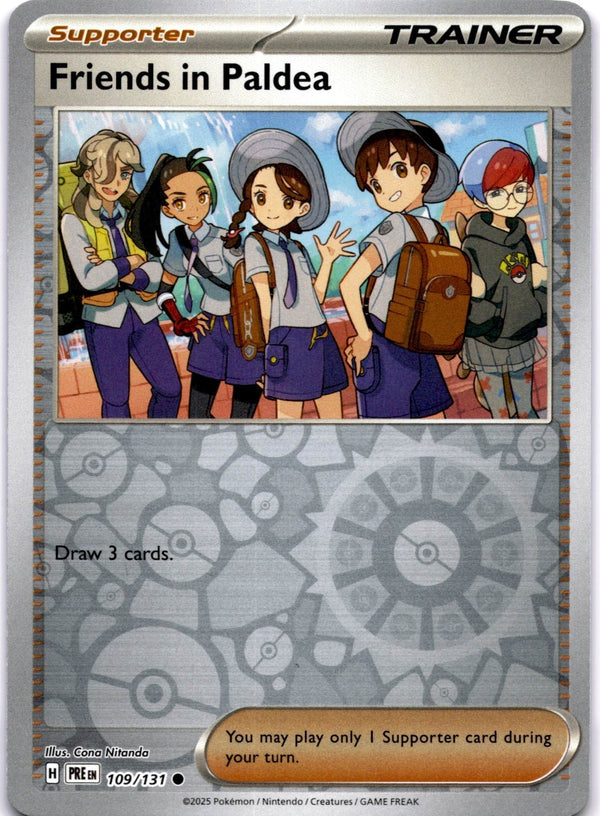 Pokemon Friends in Paldea 109/131 Prismatic Evolutions Reverse Holo NM