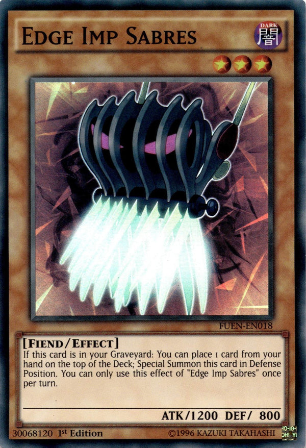 Yugioh Edge Imp Sabres FUEN-EN018 Super Rare 1st Edition LP