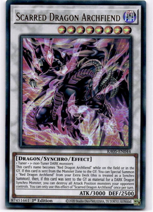 Yugioh Scarred Dragon Archfiend RA05-EN044 Ultra Rare 1st Edition NM