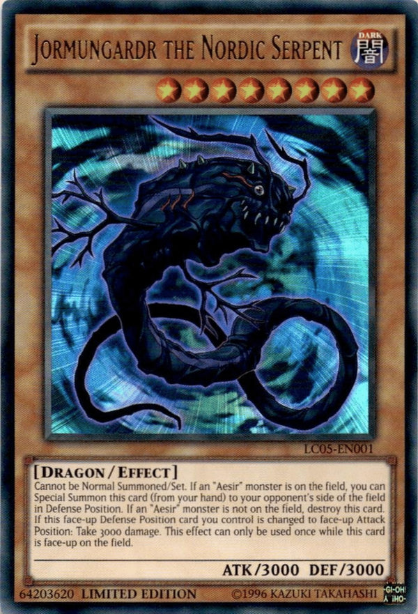 Yugioh Jormungardr the Nordic Serpent LC05-EN001 Ultra Rare Limited Edition NM