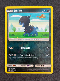 Pokemon Deino 60/111 Crimson Invasion Reverse Holo VLP-NM