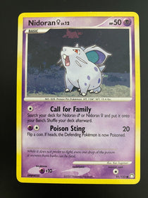 Pokemon Nidoran 91/123 Mysterious Treasures VLP