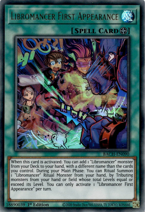 Yugioh Libromancer First Appearance BACH-EN090 Ultra Rare 1st Edition NM