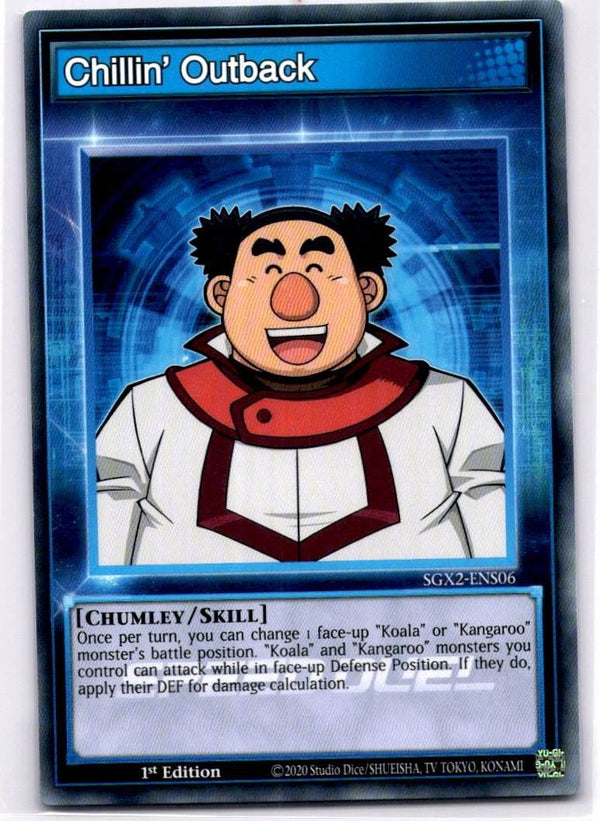 Yugioh Chillin' Outback SGX2-ENS06 Common 1st Edition NM