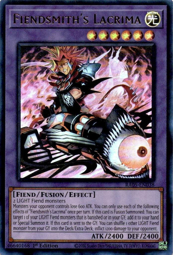 Yugioh Fiendsmith's Lacrima RA05-EN038 NA Print Ultra Rare 1st Edition NM