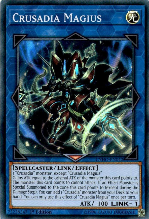 Yugioh Crusadia Magius CYHO-EN042 Super Rare 1st Edition VLP/NM