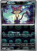 Pokemon Purrloin 055/086 White Flare Reverse Holo Master Ball NM