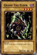 Yugioh Grand Tiki Elder LON-011 Common Unlimited Edition DAMAGED
