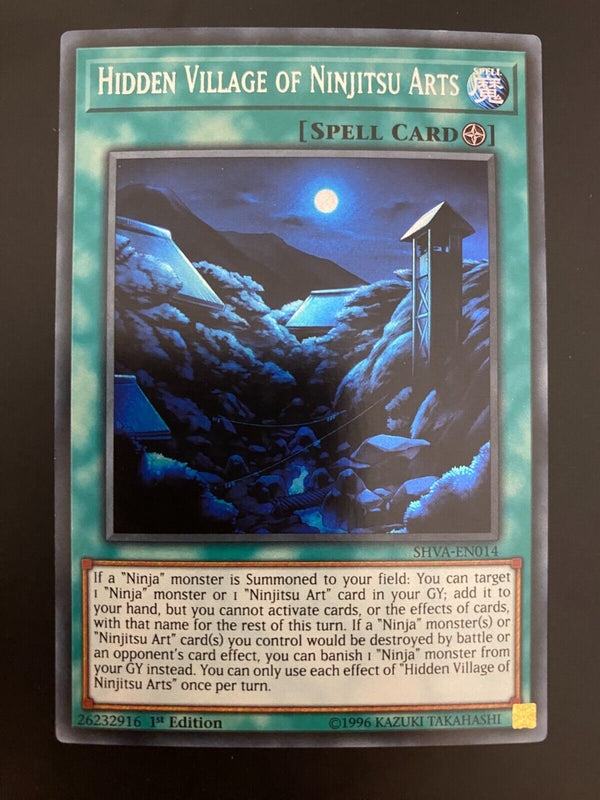 Yugioh Hidden Village of Ninjitsu Arts SHVA-EN014 1st Ed Secret Rare VLP
