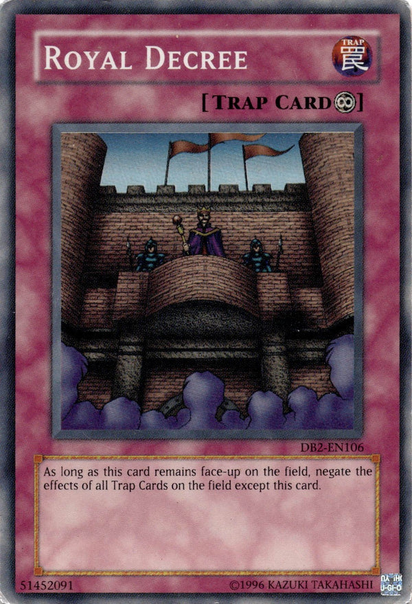 Yugioh Royal Decree DB2-EN106 Super Rare Unlimited Edition HP