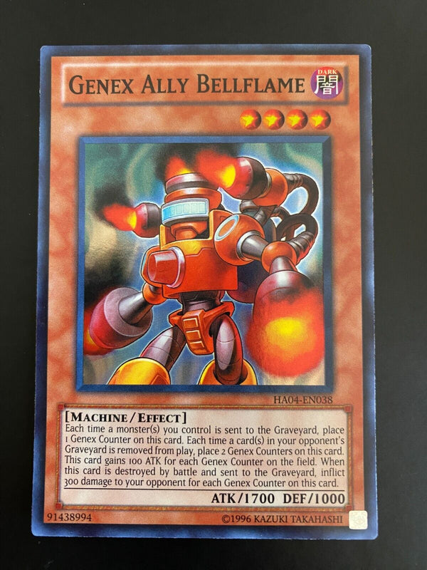 Yugioh Genex Ally Bellflame HA04-EN038 Super Rare Unlimited Edition VLP