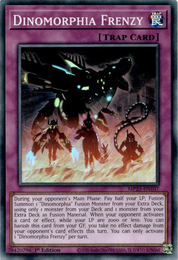 Yugioh Dinomorphia Frenzy MP23-EN107 Super Rare 1st Edition NM
