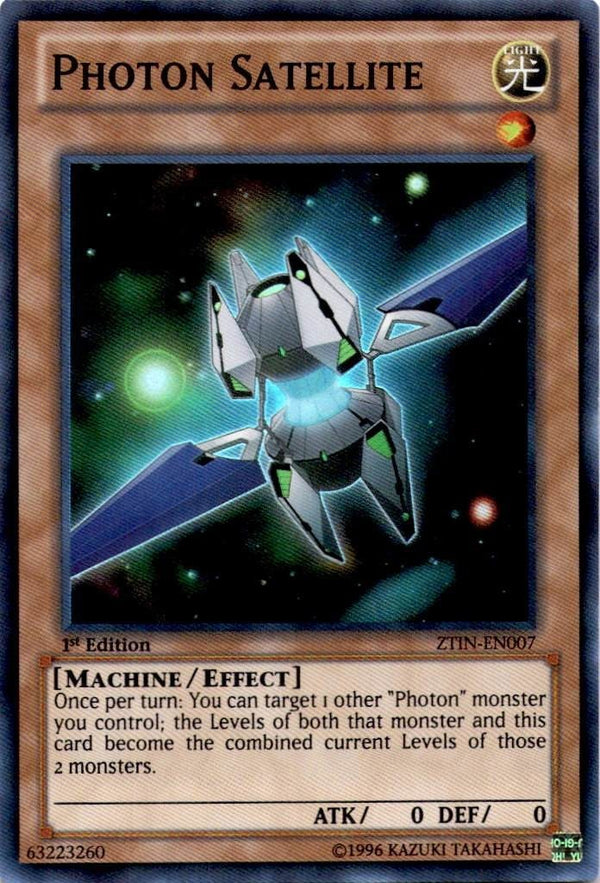 Yugioh Photon Satellite ZTIN-EN007 Super Rare 1st Edition LP/NM