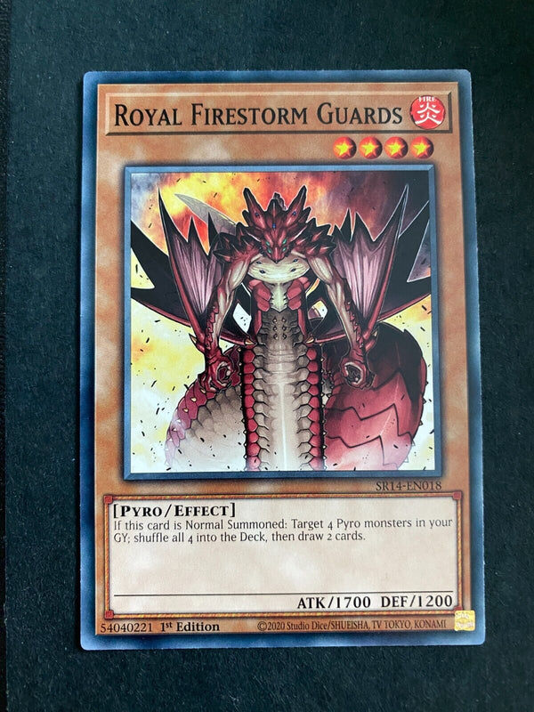 Yugioh Royal Firestorm Guards SR14-EN018 Common 1st Edition NM