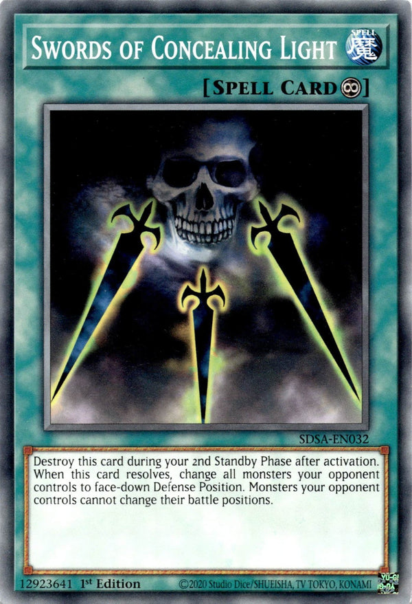 Yugioh Swords of Concealing Light SDSA-EN032 Common 1st Edition VLP/NM