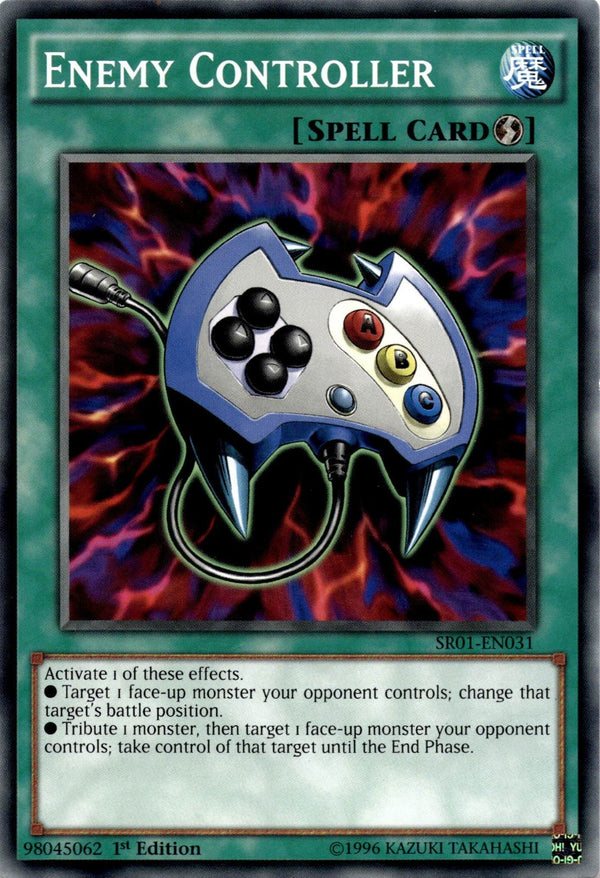 Yugioh Enemy Controller SR01-EN031 Common 1st Edition LP