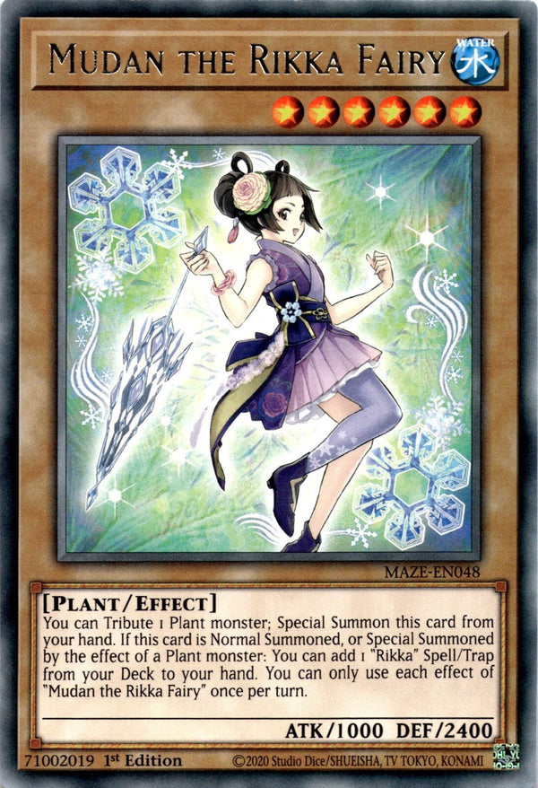 Yugioh Mudan the Rikka Fairy MAZE-EN048 Rare 1st Edition NM