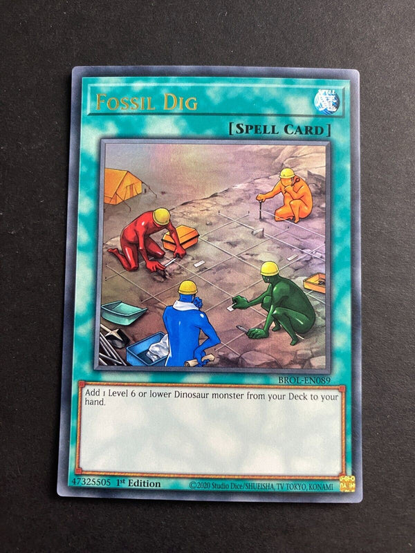 Yugioh Fossil Dig BROL-EN089 Ultra Rare 1st Edition LP