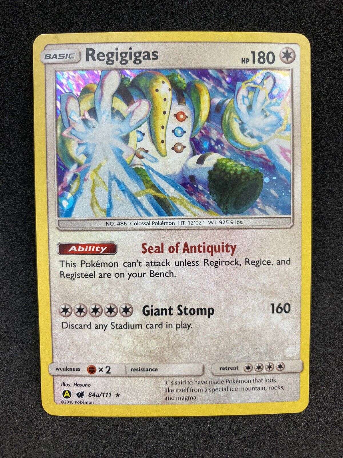 Pokemon Regigigas 84a/111 Holo Promo Crimson Invasion