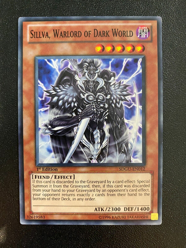 Yugioh Sillva, Warlord of Dark World SDGU-EN012 Common 1st Edition LP