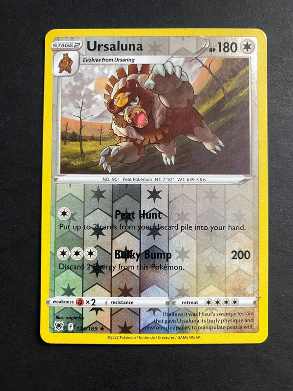 Pokemon Ursaluna 124/189 Astral Radiance Reverse Holo NM