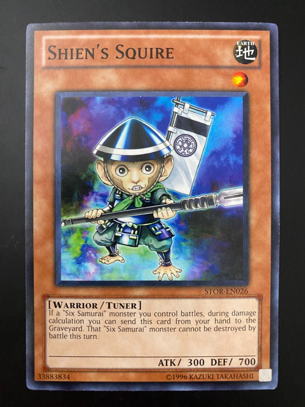 Yugioh Shien's Squire STOR-EN026 Common Unlimited Edition VLP/NM